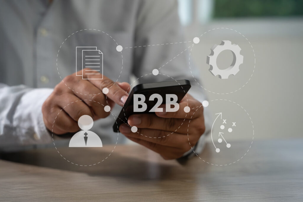 B2B Digital partnership targets in business to business services Ecommerce trade drive innovation
